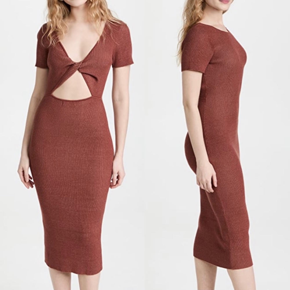 🆕 Naadam Ribbed Reversible Twist Dress